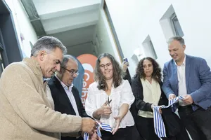 Presidente Orsi en actividad de Ceibal y MEC