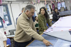 Presidente Orsi en actividad de Ceibal y MEC