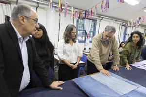 Presidente Orsi en actividad de Ceibal y MEC