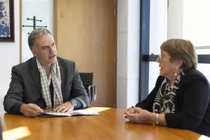 Presidente Orsi recibe a Michelle Bachelet