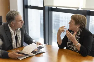 Presidente Orsi recibe a Michelle Bachelet