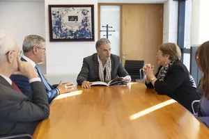Presidente Orsi recibe a Michelle Bachelet