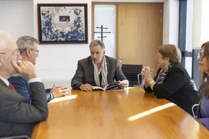 Presidente Orsi recibe a Michelle Bachelet
