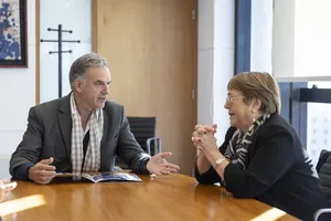 Presidente Orsi recibe a Michelle Bachelet