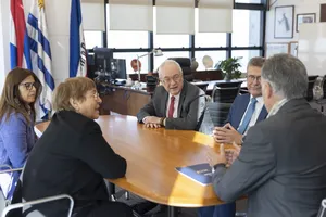 Presidente Orsi recibe a Michelle Bachelet