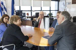 Presidente Orsi recibe a Michelle Bachelet