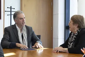 Presidente Orsi recibe a Michelle Bachelet
