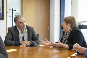 Presidente Orsi recibe a Michelle Bachelet