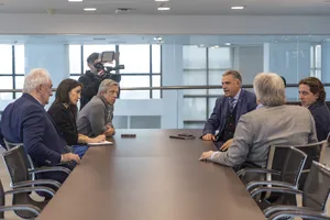 Orsi recibió a representantes de la AUF y de la Secretaría Nacional del Deporte
