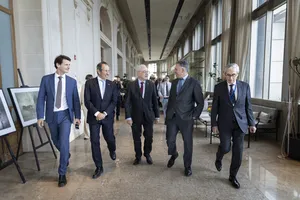Orsi participó de la clausura del foro Uruguay-Unión Europea a cargo de Enrique Iglesias