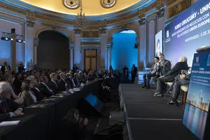 Orsi participó de la clausura del foro Uruguay-Unión Europea a cargo de Enrique Iglesias