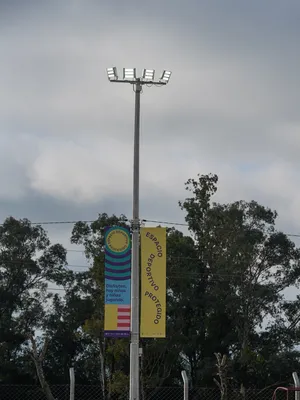 Inauguración de la iluminación de la primera cancha de baby fútbol