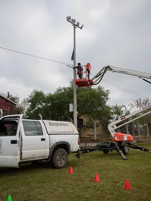 Inauguración de la iluminación de la primera cancha de baby fútbol