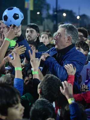 Inauguración de la iluminación de la primera cancha de baby fútbol