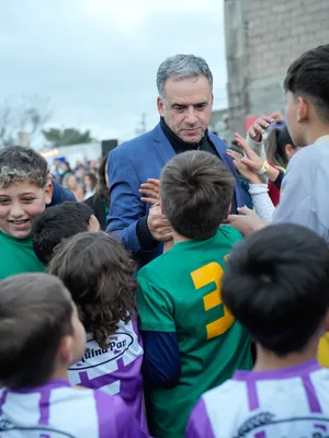 Inauguración de la iluminación de la primera cancha de baby fútbol