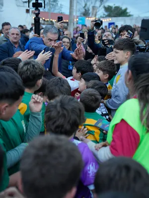 Inauguración de la iluminación de la primera cancha de baby fútbol