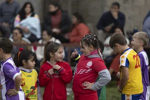 Inauguración de la iluminación de la primera cancha de baby fútbol