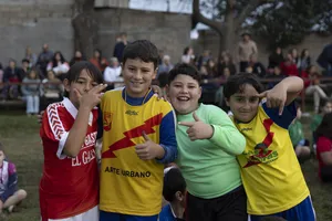 Inauguración de la iluminación de la primera cancha de baby fútbol