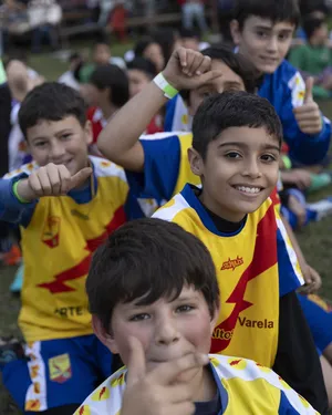 Inauguración de la iluminación de la primera cancha de baby fútbol
