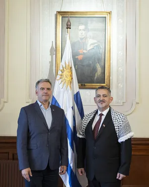 Presidente Orsi recibió cartas credenciales de embajadores de Portugal, Palestina y Chile