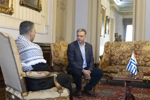Presidente Orsi recibió cartas credenciales de embajadores de Portugal, Palestina y Chile