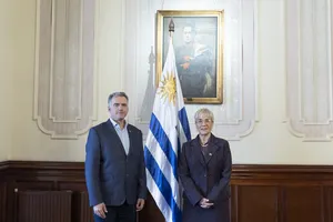 Presidente Orsi recibió cartas credenciales de embajadores de Portugal, Palestina y Chile
