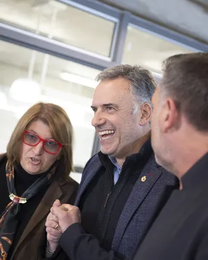 Orsi asistió a la inauguración de edificio de Escuela Técnica de UTU El Pinar