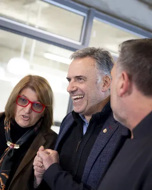 Orsi asistió a la inauguración de edificio de Escuela Técnica de UTU El Pinar