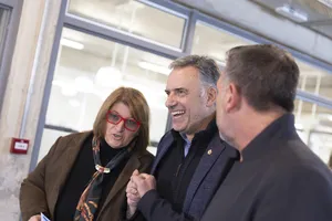 Orsi asistió a la inauguración de edificio de Escuela Técnica de UTU El Pinar