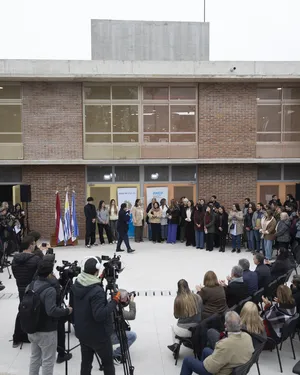 Orsi asistió a la inauguración de edificio de Escuela Técnica de UTU El Pinar