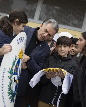 Orsi asistió a la inauguración de edificio de Escuela Técnica de UTU El Pinar