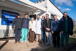 Créditos: Ignacio Turell (fotografía) / Presidencia de la República (fuente institucional) Orsi recorrió policlínica de ASSE ubicada en Pueblo Gallinal, Paysandú