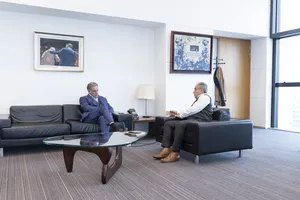 Créditos: Camilo Dos Santos (fotografía) / Presidencia de la República (fuente institucional) Reunión del presidente Orsi con Alejandro Ruibal