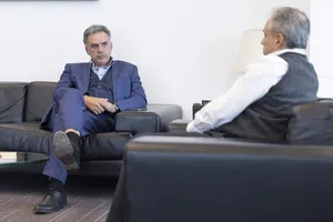 Créditos: Camilo Dos Santos (fotografía) / Presidencia de la República (fuente institucional) Reunión del presidente Orsi con Alejandro Ruibal