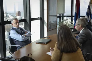Créditos: Camilo Dos Santos (fotografía) / Presidencia de la República (fuente institucional) Presidente Orsi recibió al director regional de Unicef, Roberto Benes