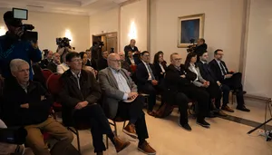 Créditos: Manuel Tort (fotografía) / Presidencia de la República (fuente institucional) Canciller Lubetkin con empresarios