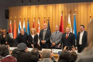 Presidente Orsi en asunción de autoridades del Congreso de Intendentes