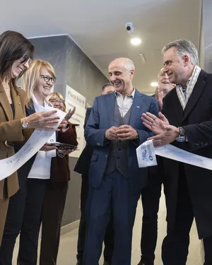 Presidente Orsi en inauguración de centro de salud de Comeca en Santa Lucía