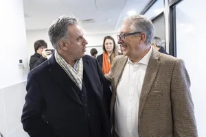 Presidente Orsi en inauguración de centro de salud de Comeca en Santa Lucía