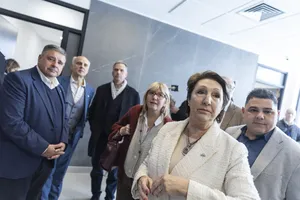 Presidente Orsi en inauguración de centro de salud de Comeca en Santa Lucía