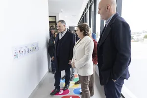 Presidente Orsi en inauguración de centro de salud de Comeca en Santa Lucía