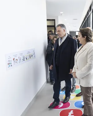 Presidente Orsi en inauguración de centro de salud de Comeca en Santa Lucía