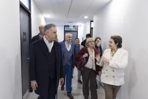 Presidente Orsi en inauguración de centro de salud de Comeca en Santa Lucía