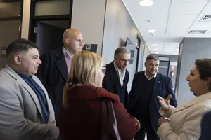 Presidente Orsi en inauguración de centro de salud de Comeca en Santa Lucía