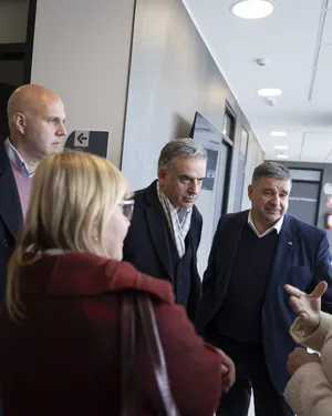 Presidente Orsi en inauguración de centro de salud de Comeca en Santa Lucía