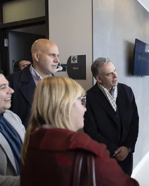 Presidente Orsi en inauguración de centro de salud de Comeca en Santa Lucía