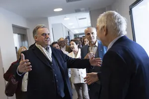 Presidente Orsi en inauguración de centro de salud de Comeca en Santa Lucía