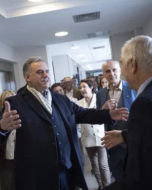 Presidente Orsi en inauguración de centro de salud de Comeca en Santa Lucía