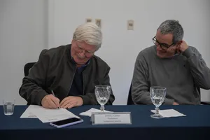 Firma de convenio de Inisa con fundación Cienarte