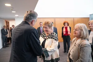 Créditos: Ignacio Turell (fotografía) / Presidencia de la República (fuente institucional) Reunión del presidente Orsi con directora general del FMI